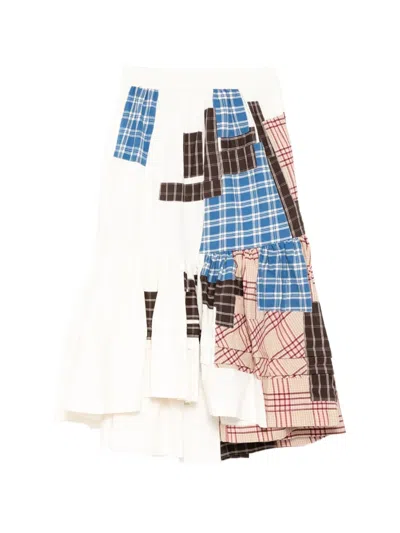 Story Mfg. Field Midi Skirt In White