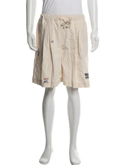 Pre-owned Story Mfg. Floral Print Shorts W/ Tags In Neutral