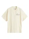 Story Mfg. Mfg Mens Grateful Printed Cotton-jersey T-shirt Ecru Ribbon In Nude