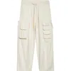 Story Mfg. Forager Cargo Pants In Ecru