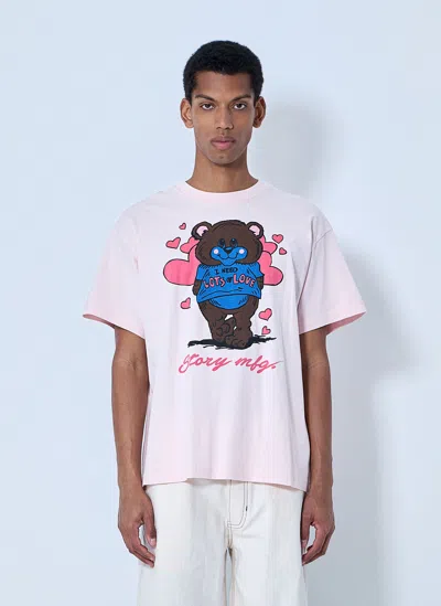 Story Mfg. Graphic Print T-shirt In Pink