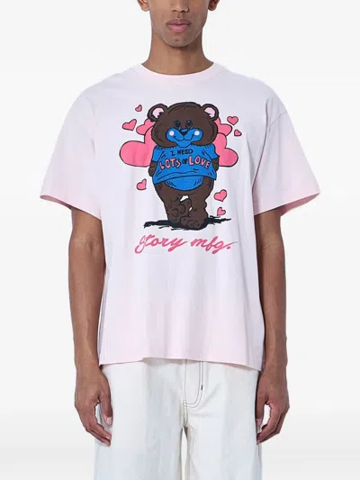 Story Mfg. Graphic Print T-shirt In Pink