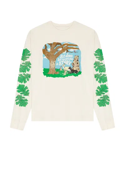 Story Mfg. Grateful Long Sleeve Tee In Brown