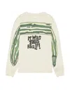 Story Mfg. Off-white Grateful Long Sleeve T-shirt In Ecru This Big