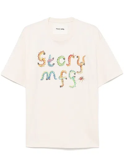 Story Mfg. Story Mfg Grateful T-shirt In White