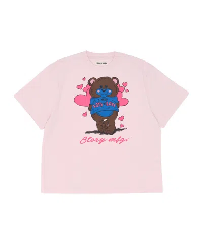 Story Mfg. Grateful Tee Ss In Pink