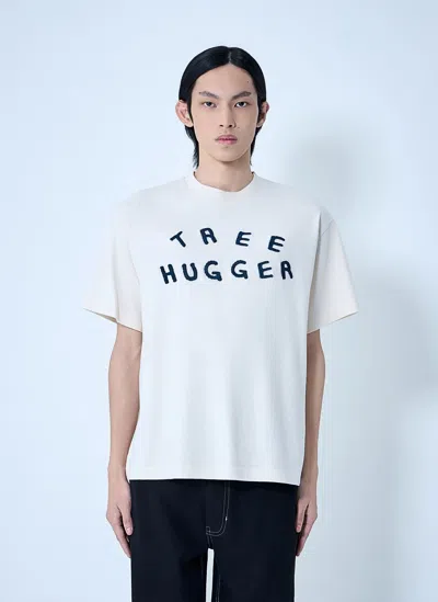 Story Mfg. Grateful Tree Hugger Short Sleeve T-shirt In White