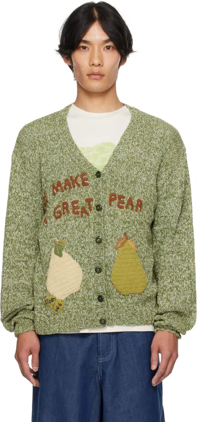 Story Mfg. Green Twinsun Knit Cardigan