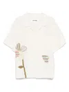 Story Mfg. Story Mfg Ecru Shirt With Front Button Fastening