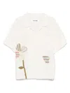Story Mfg. Story Mfg Ecru Shirt With Front Button Fastening