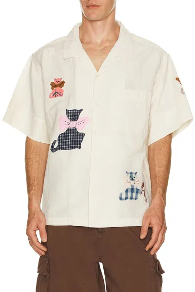 Story Mfg. Greetings Shirt In Animal Print