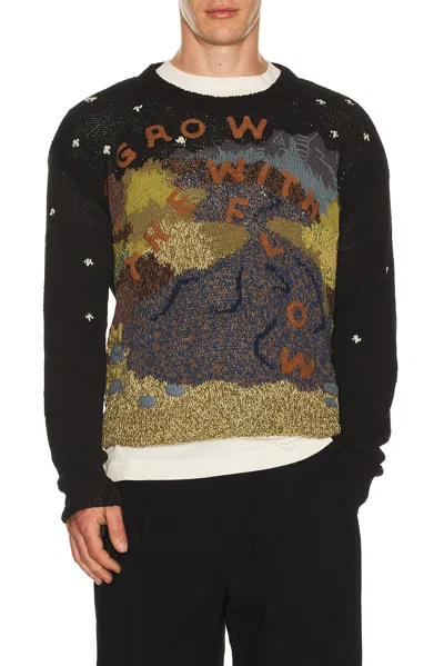 Story Mfg. Hand Knit Piper Jumper In Multi