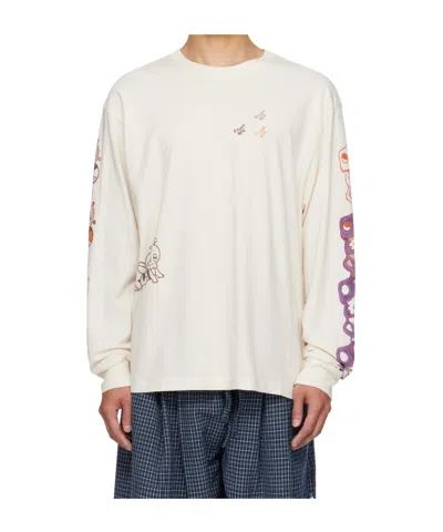 Story Mfg. Grateful Logo-print Organic Cotton-jersey T-shirt In Neutral