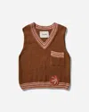 Story Mfg. Men S Bulb Knit Vest In Brown