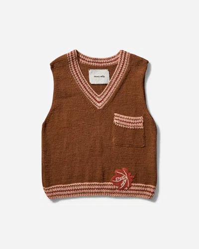 Story Mfg. Men S Bulb Knit Vest In Brown