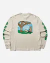 Story Mfg. Men S Grateful Longsleeve T-shirt Ecru In White