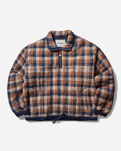 Story Mfg. Men S Mineral Pullover Barn Check Handloom In Brown