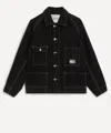 Story Mfg. Mens Black Railroad Denim Jacket In Black