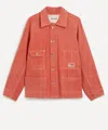 Story Mfg. Mens Pinky Railroad Denim Jacket In Pink