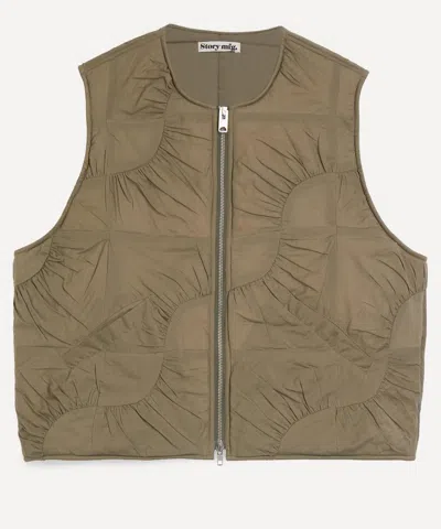 Story Mfg. Mens Pluto Khaki Wandering Vest In Brown
