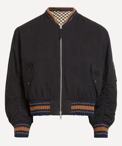 Story Mfg. Mens Reversible Wonky-wear Seed Bomber Jacket