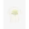 Story Mfg. Mfg Mens Ecru Grateful Graphic-print Cotton T-shirt Xl
