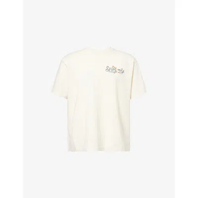 Story Mfg. Mfg Mens Grateful Printed Cotton-jersey T-shirt Ecru Ribbon
