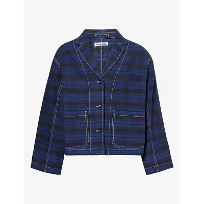Story Mfg. Mfg Mens Cove Check Cotton Jacket Solar Check