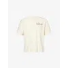 Story Mfg. Mfg Mens Grateful Printed Cotton-jersey T-shirt Ecru Ribbon