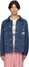 Story Mfg. Navy Circuit Denim Jacket
