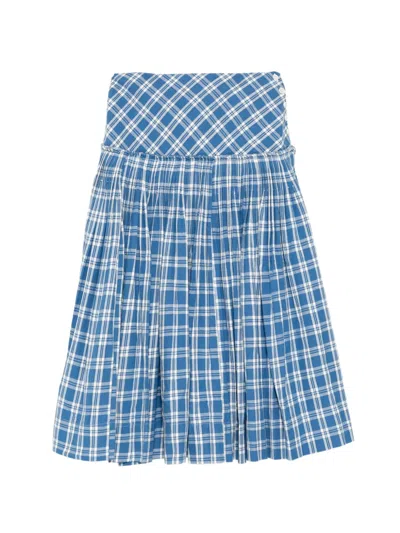 Story Mfg. Nest Midi Skirt In Blue