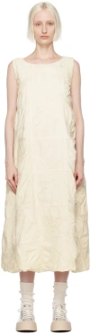 Story Mfg. Off-white Bunny Midi Dress In Ecru Wandering Pw