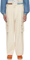 Story Mfg. Off-white Forager Cargo Pants In Ecru