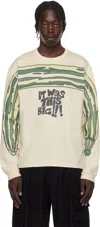 Story Mfg. Off-white Grateful Long Sleeve T-shirt In Ecru This Big