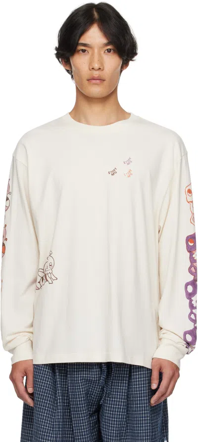 Story Mfg. Off-white Grateful Tee Ls Shirt