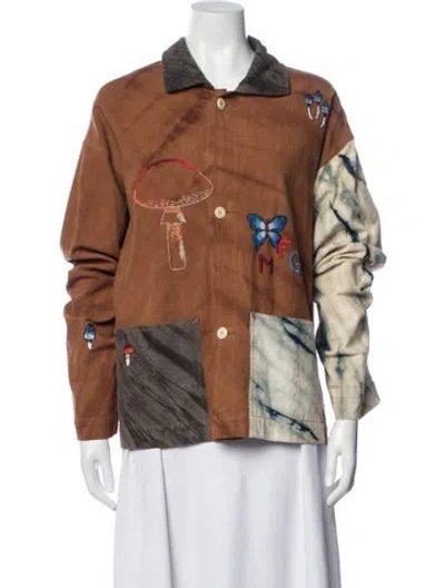Pre-owned Story Mfg. Patterned Jacket In Brown