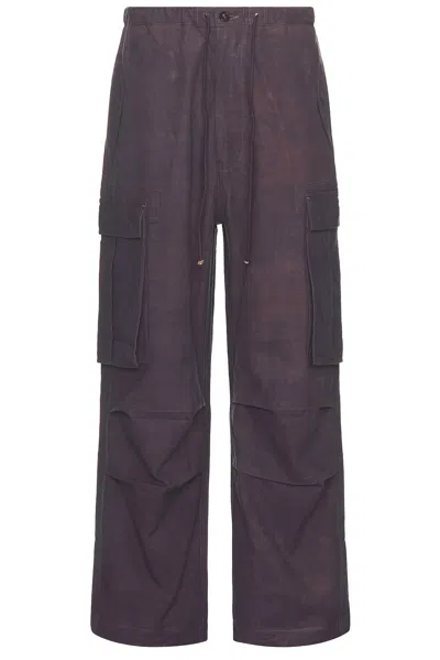 Story Mfg. Peace Trousers In Purple Slub