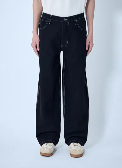 Story Mfg. Poetry Canvas Wonky-wear Pants In Black