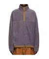 Story Mfg. Purple Polite Pullover Sweatshirt In Black