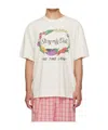 Story Mfg. Mfg Mens Ecru Grateful Graphic-print Cotton T-shirt Xl In White