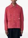 Story Mfg. Railroad Patch-pocket Jacket In Pink