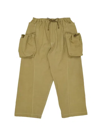 Story Mfg. Salt Drawstring Trousers In Green