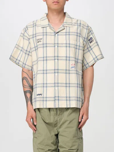 Story Mfg. Shirt Story Mfg Men Color Multicolor In Neutral