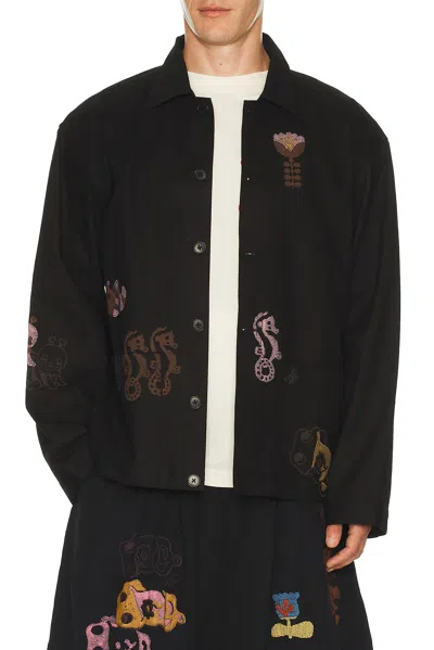 Story Mfg. Short On Time Jacket In Black