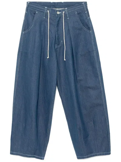 Story Mfg. Slash Pocket Jeans In Blau