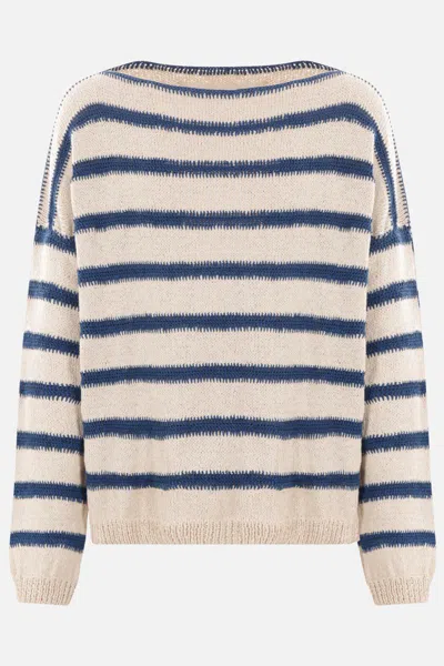 Story Mfg. Story Mfg Sweaters In Blue Stripe