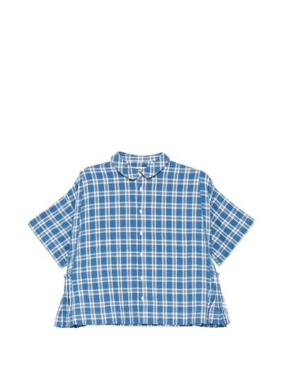 Story Mfg. Wren Plaid Shirt In Blue