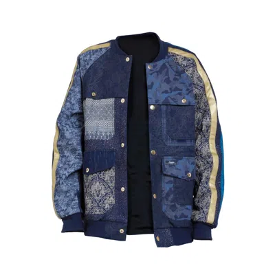 Story Wear Women's Baseball Denim Jacket - Gold