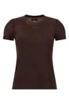 Stouls Fitted Crew Neck Short Sleeve T-shirt In Brown