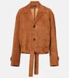 Stouls Alfi Suede Jacket In Brown